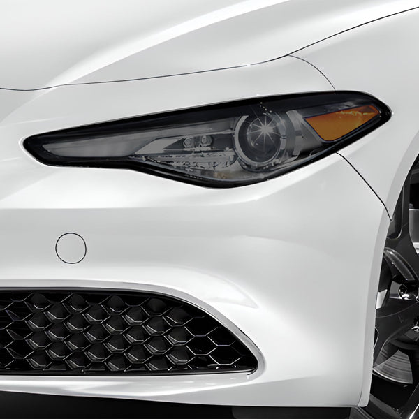 Full Headlight Taillight Precut Smoked PPF Tint Kit Film Overlay Fits Alfa Rome Giulia 2016 - 2025 - Bogar Tech Designs