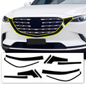 Vinyl Chrome Delete Wheel Rim Front Grille Trim Blackout Decal Stickers Overlay Film Fits Mazda CX-9 2016-2023