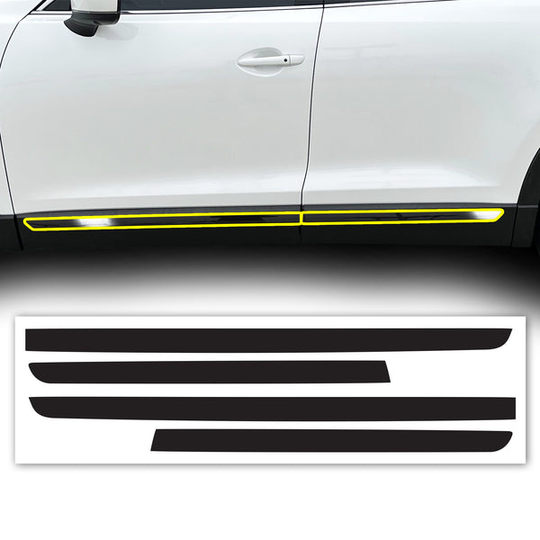 Vinyl Chrome Delete Wheel Rim Front Grille Trim Blackout Decal Stickers Overlay Film Fits Mazda CX-9 2016-2023