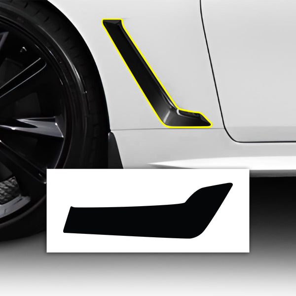 Vinyl Chrome Delete Grille Window Blackout Decal Stickers Overlay Film Fits Infiniti Q60 2017 - 2022 - Bogar Tech Designs