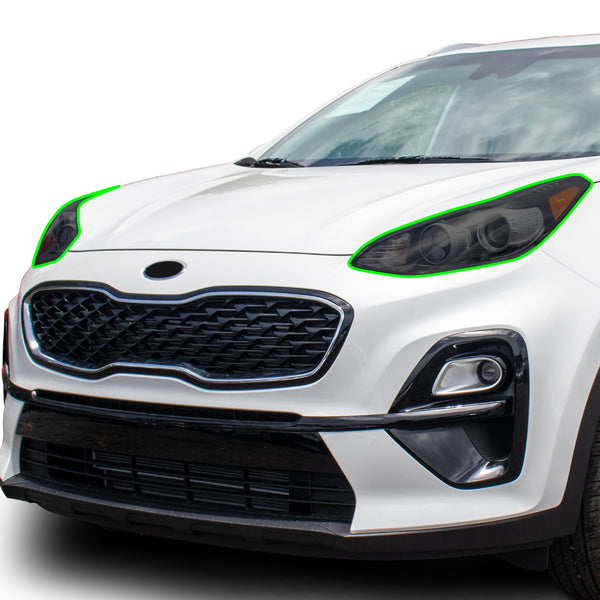 Full Headlight Taillight Precut Smoked PPF Tint Kit Film Overlay Fits Kia Sportage 2017 - 2022 - Bogar Tech Designs