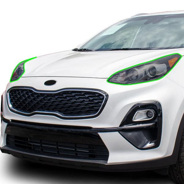 Full Headlight Taillight Precut Smoked PPF Tint Kit Film Overlay Fits Kia Sportage 2017 - 2022 - Bogar Tech Designs