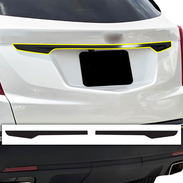 Vinyl Chrome Delete Grille Side Window Rear Blackout Decal Stickers Overlay Film Fits Cadillac XT5 2017 - 2025 - Bogar Tech Designs