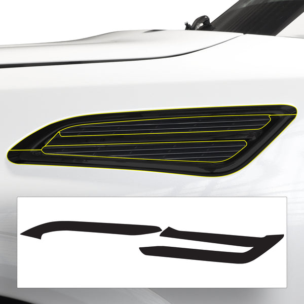 Vinyl Chrome Delete Grille Side Window Rear Blackout Decal Stickers Overlay Film Fits Nissan Armada 2017 - 2024 - Bogar Tech Designs