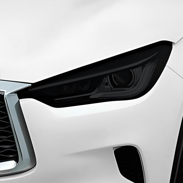 Full Headlight Taillight Precut Smoked PPF Tint Kit Film Overlay Fits Infiniti QX50 2019 - 2025 - Bogar Tech Designs