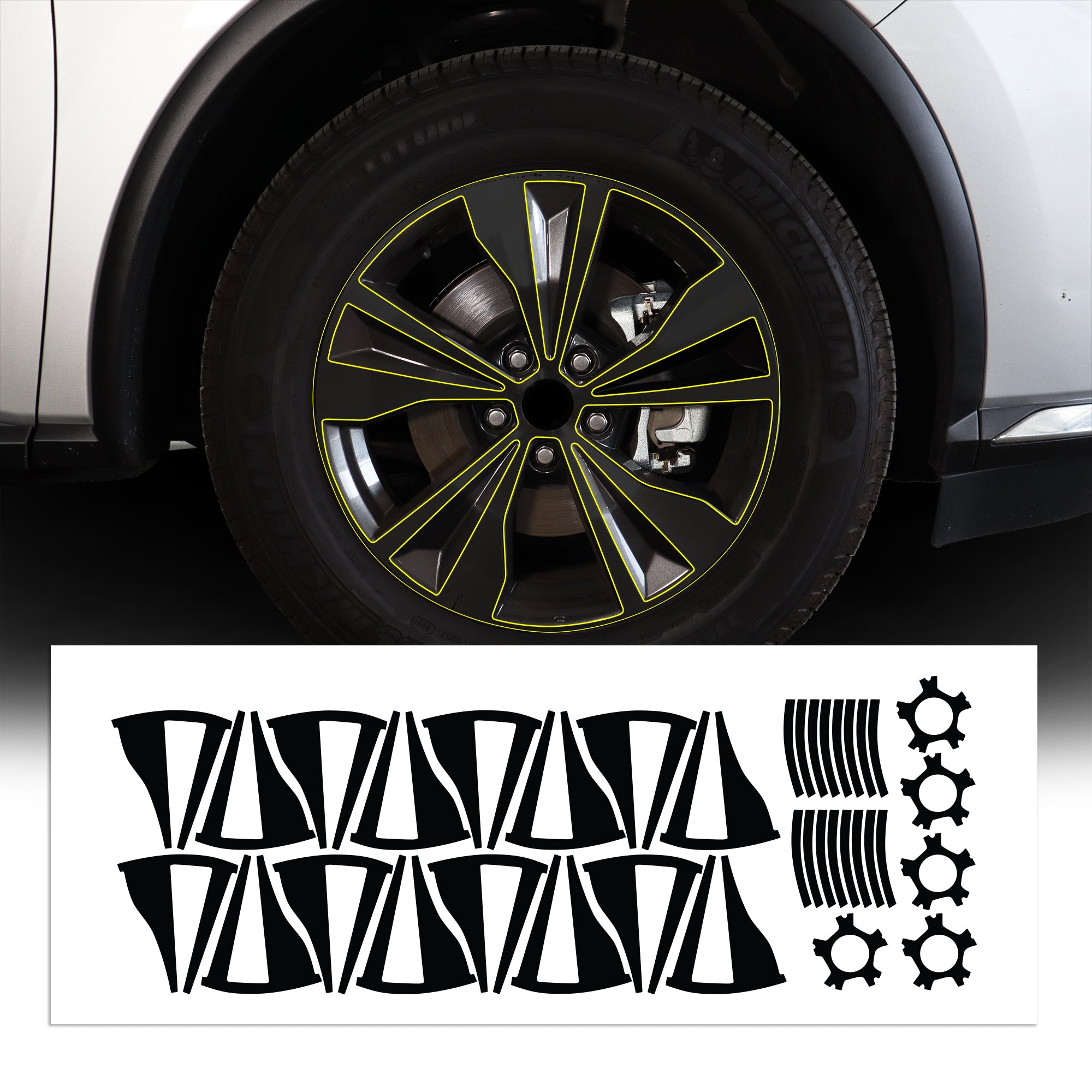 Vinyl Chrome Delete Grille Side Window Rear Blackout Decal Stickers Overlay Film Fits Nissan Murano - Bogar Tech Designs