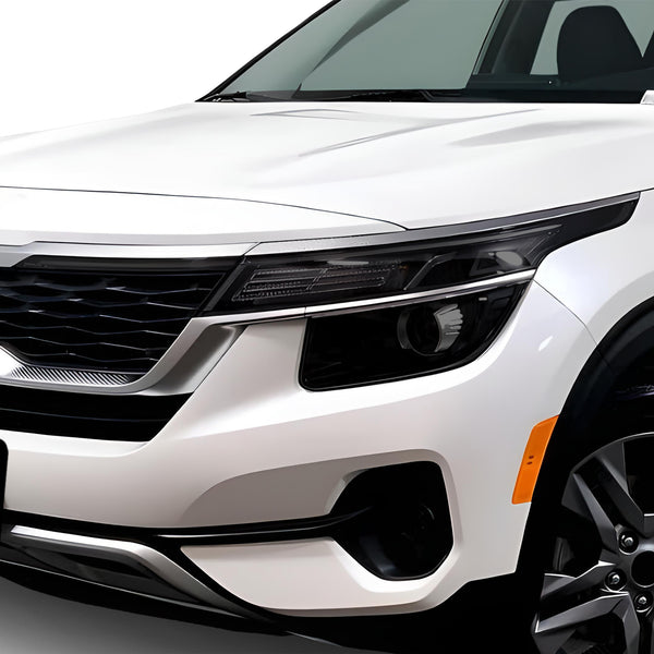 Full Headlight Taillight Precut Smoked PPF Tint Kit Film Overlay Fits Kia Seltos 2021 - 2023 - Bogar Tech Designs