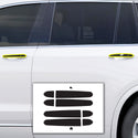Vinyl Chrome Delete Grille Side Window Rear Blackout Decal Stickers Overlay Film Fits Cadillac XT6 2020 - 2025 - Bogar Tech Designs