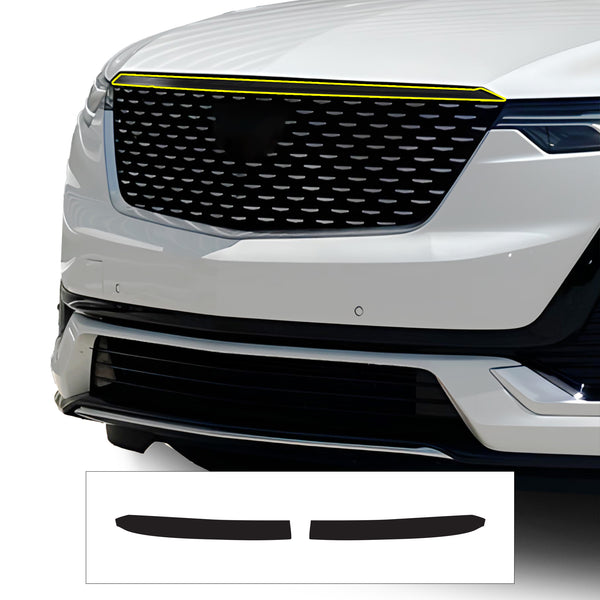 Vinyl Chrome Delete Grille Side Window Rear Blackout Decal Stickers Overlay Film Fits Cadillac XT6 2020 - 2025 - Bogar Tech Designs