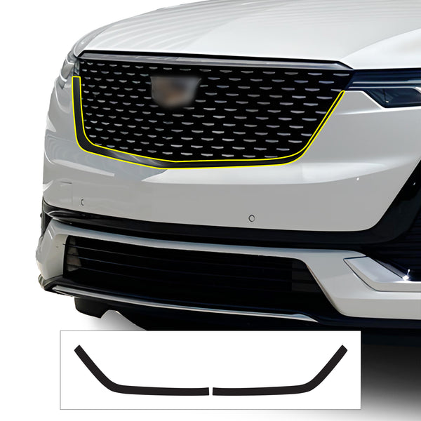 Vinyl Chrome Delete Grille Side Window Rear Blackout Decal Stickers Overlay Film Fits Cadillac XT6 2020 - 2025 - Bogar Tech Designs