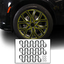Vinyl Chrome Delete Grille Side Window Rear Blackout Decal Stickers Overlay Film Fits Cadillac XT6 2020 - 2025 - Bogar Tech Designs