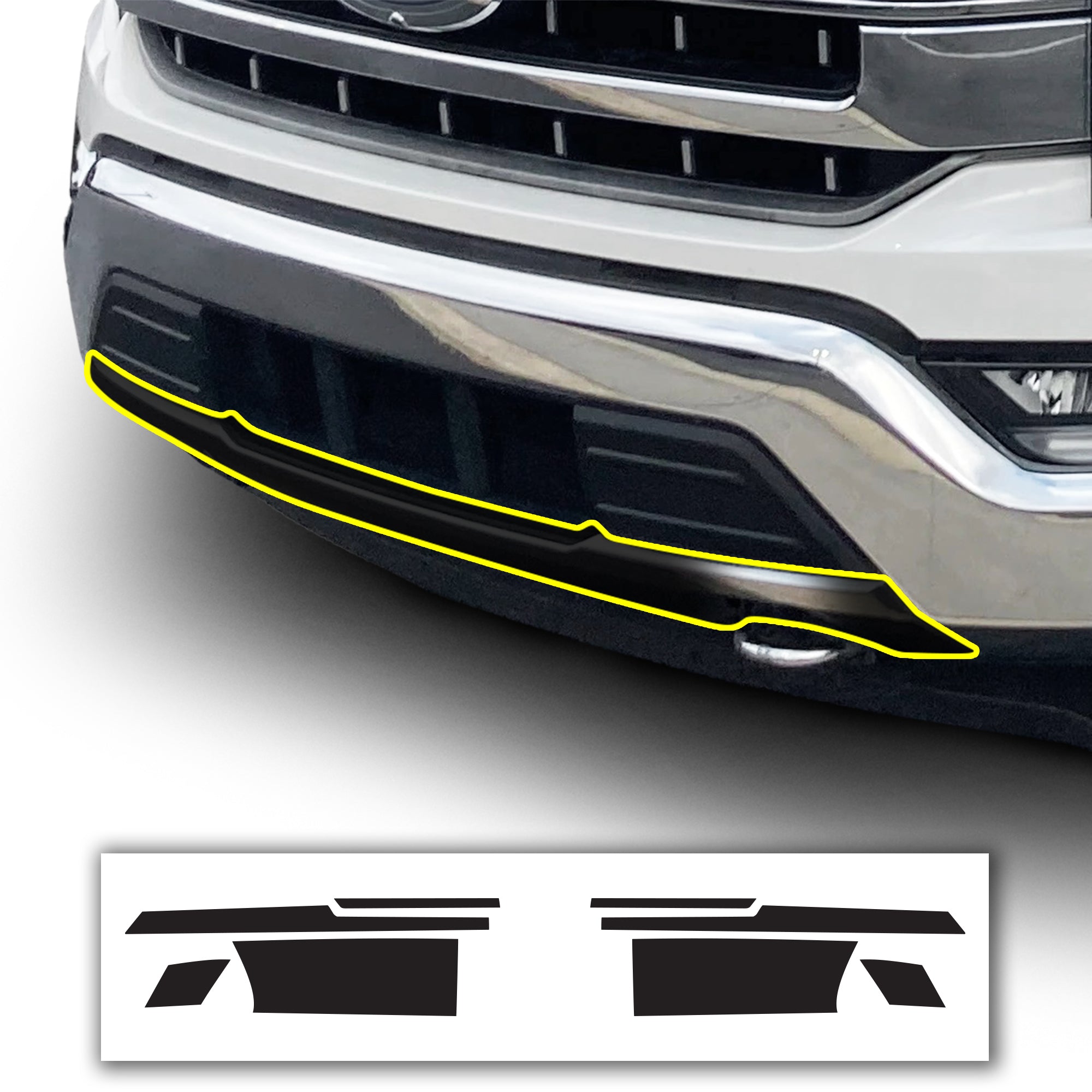Vinyl Chrome Delete Grille Side Window Blackout Decal Stickers Overlay Film Fits Ford F - 150 2021 - 2025 - Bogar Tech Designs