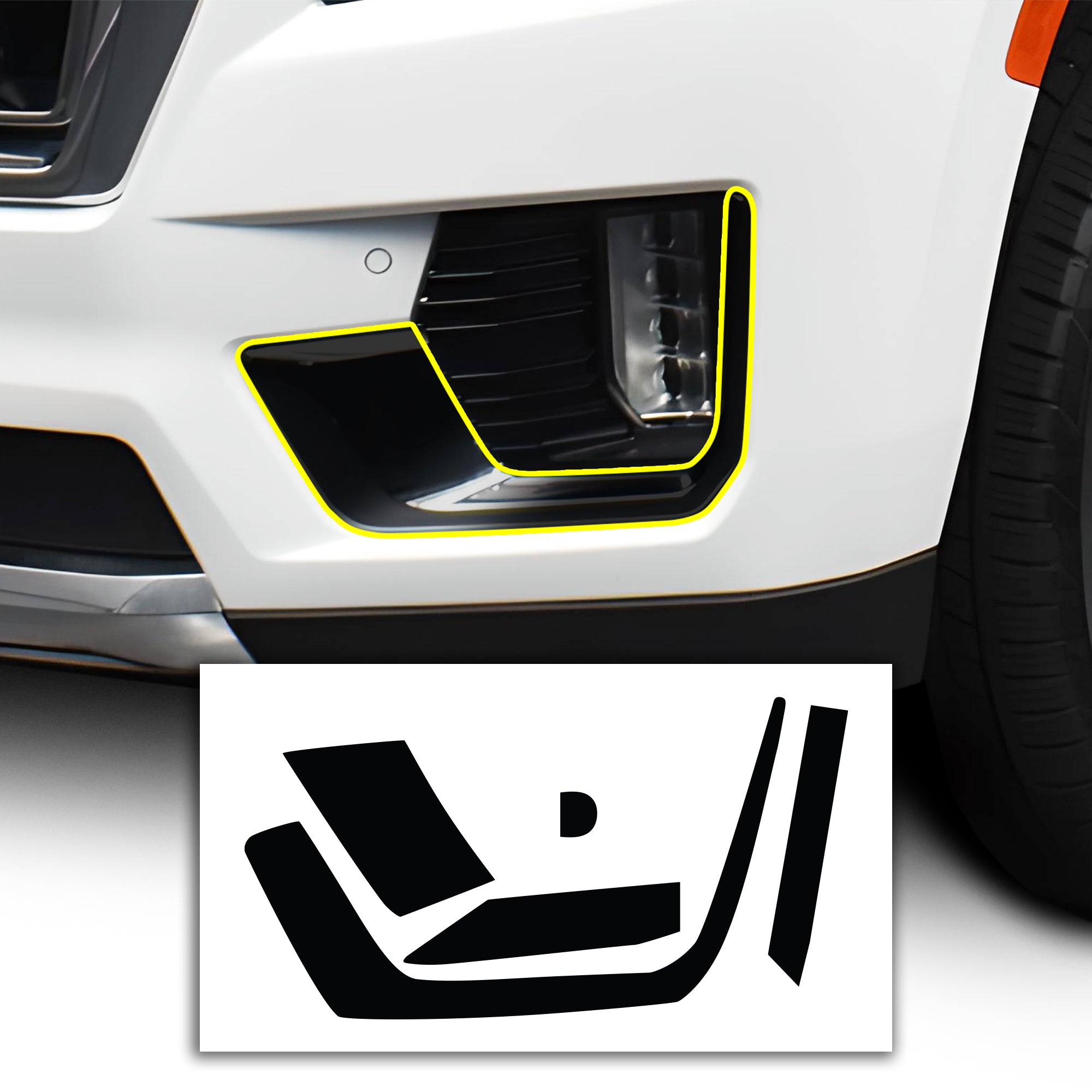 Vinyl Chrome Delete Grille Side Window Rear Blackout Decal Stickers Overlay Film Fits GMC Yukon 2021 - 2025 - Bogar Tech Designs