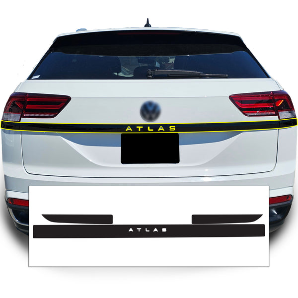 Vinyl Chrome Delete Grille Side Window Rear Blackout Decal Stickers Overlay Film Fits Volkswagen Atlas 2021-2025