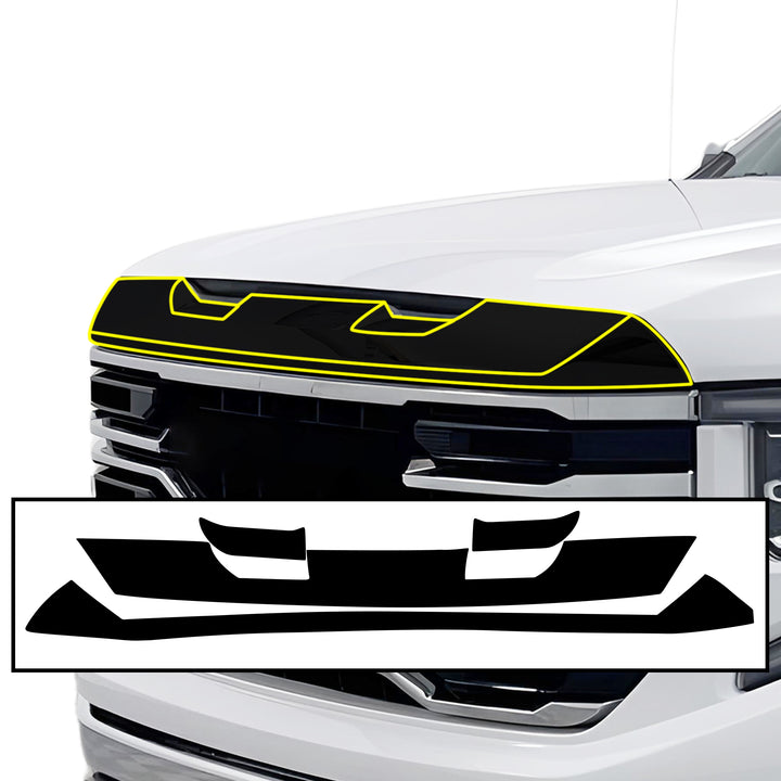 Vinyl Chrome Delete Blackout Decal Stickers Overlay Film Fits GMC Sierra 1500 2022 - 2025 - Bogar Tech Designs