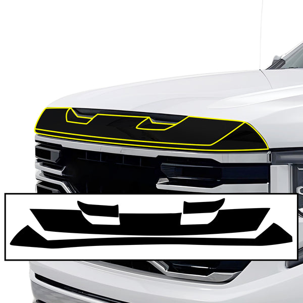 Vinyl Chrome Delete Blackout Decal Stickers Overlay Film Fits GMC Sierra 1500 2022 - 2025 - Bogar Tech Designs