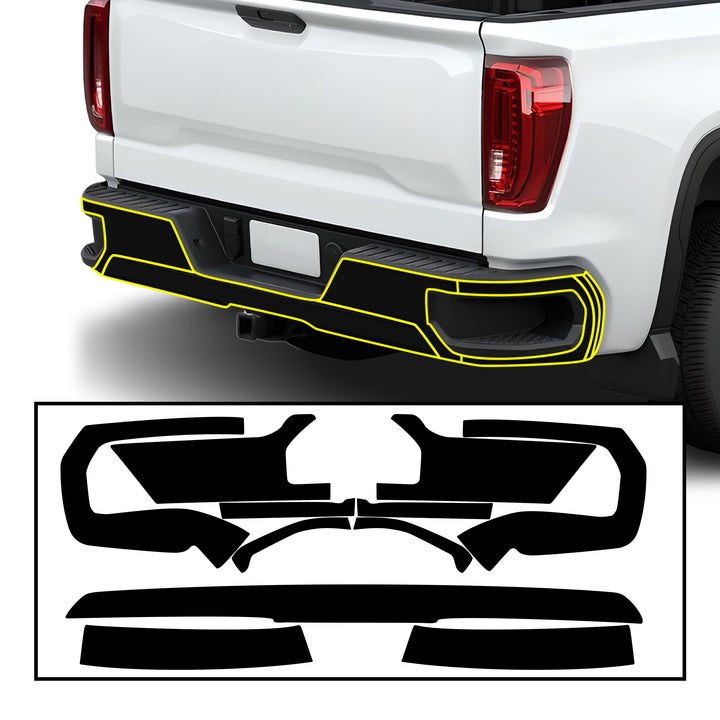 Vinyl Chrome Delete Blackout Decal Stickers Overlay Film Fits GMC Sierra 1500 2022 - 2025 - Bogar Tech Designs