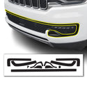 Vinyl Chrome Delete Grille Side Window Rear Blackout Decal Stickers Overlay Film Fits Jeep Wagoneer 2022-2025