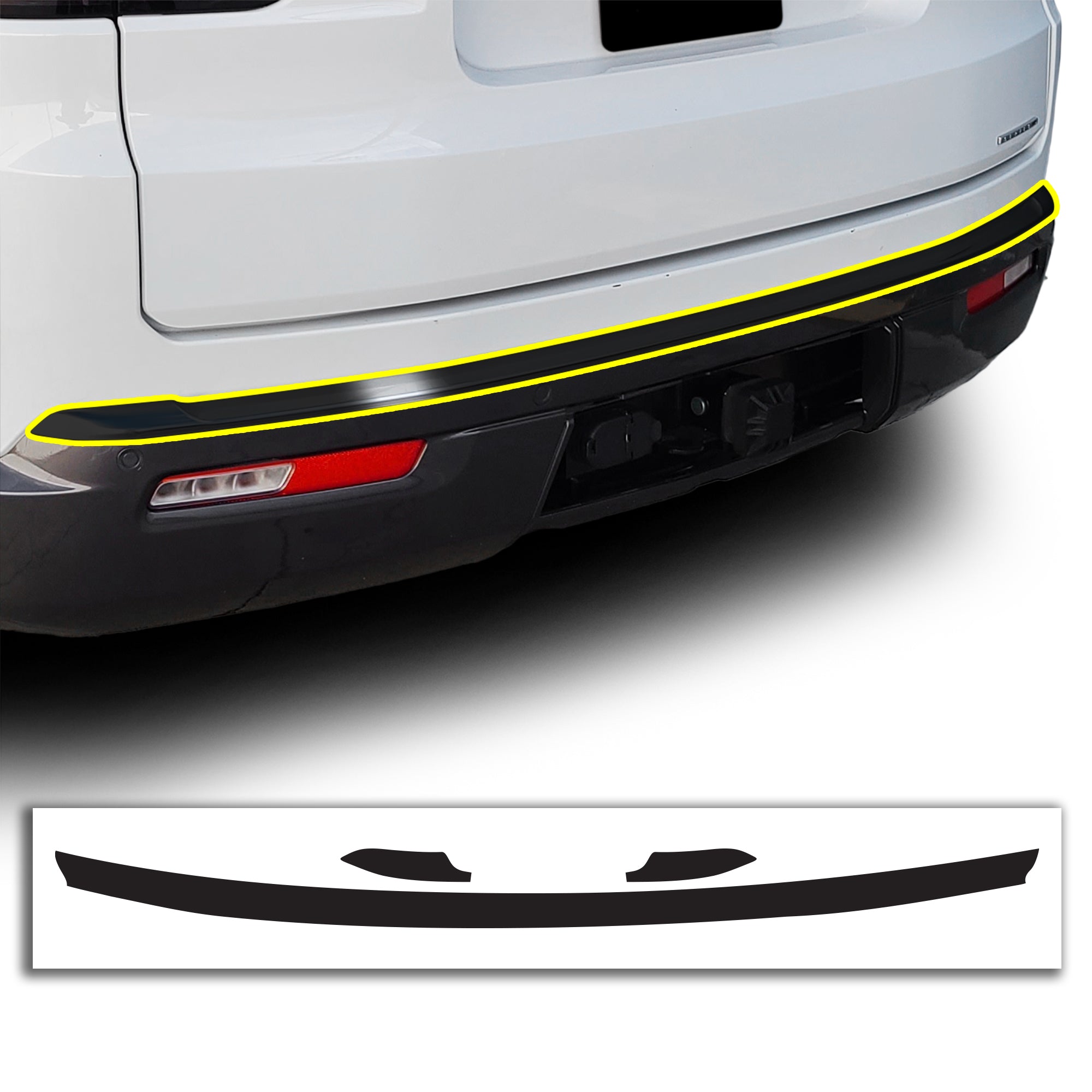 Vinyl Chrome Delete Grille Side Window Rear Blackout Decal Stickers Overlay Film Fits Jeep Wagoneer 2022 - 2025 - Bogar Tech Designs