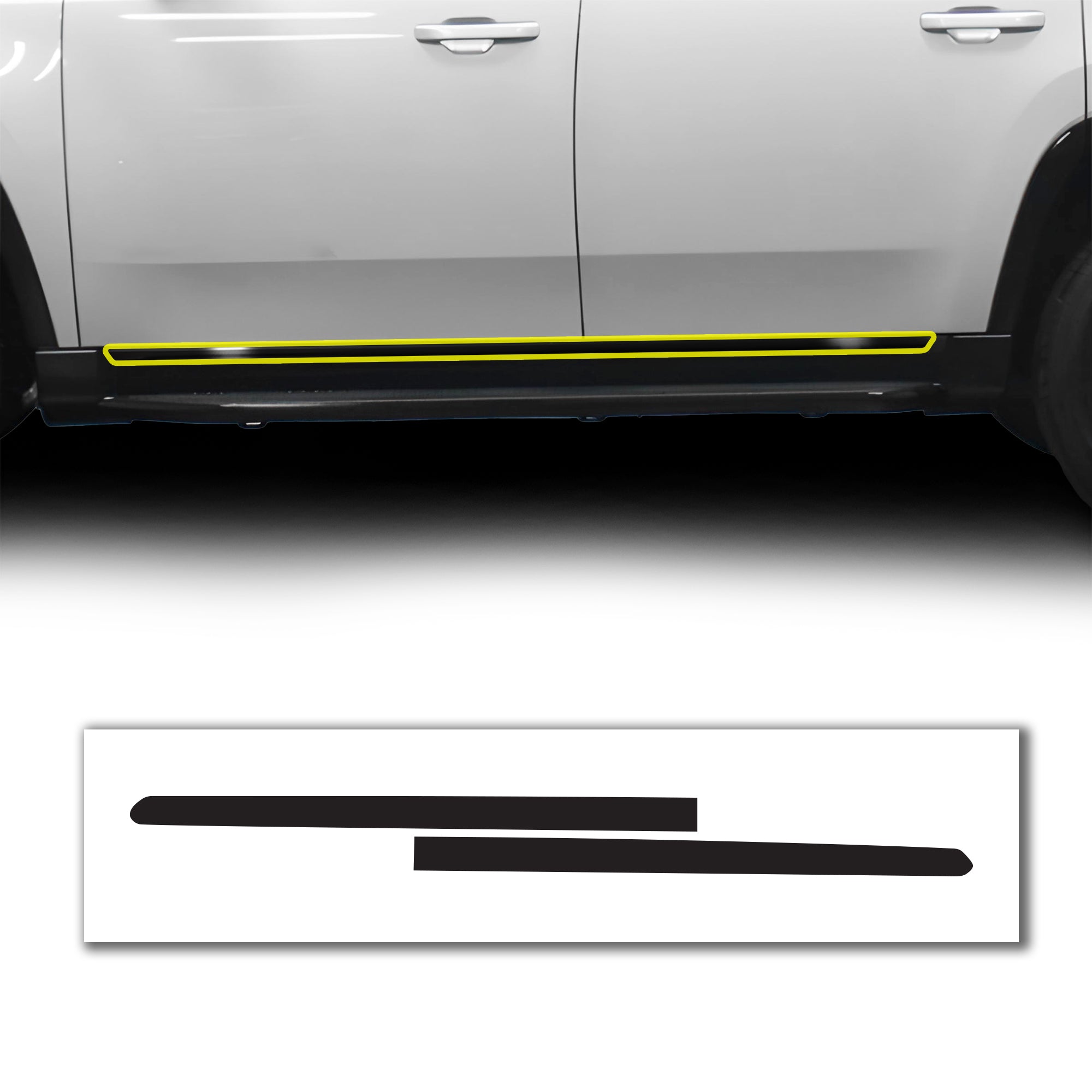 Vinyl Chrome Delete Grille Side Window Rear Blackout Decal Stickers Overlay Film Fits Jeep Wagoneer 2022 - 2025 - Bogar Tech Designs