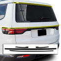 Vinyl Chrome Delete Grille Side Window Rear Blackout Decal Stickers Overlay Film Fits Jeep Wagoneer 2022-2025