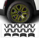 Vinyl Chrome Delete Grille Side Window Rear Blackout Decal Stickers Overlay Film Fits Jeep Wagoneer 2022-2025
