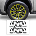 Vinyl Chrome Delete Side Window Wheel Blackout Decal Stickers Overlay Film Fits Lexus NX 2022-2025