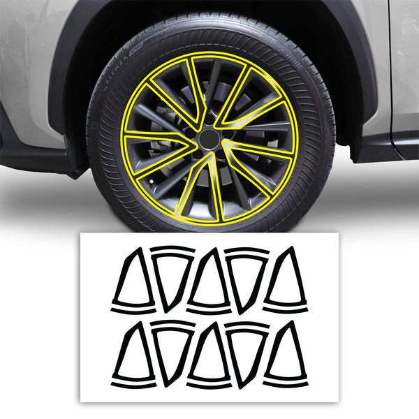 Vinyl Chrome Delete Side Window Wheel Blackout Decal Stickers Overlay Film Fits Lexus NX 2022-2025
