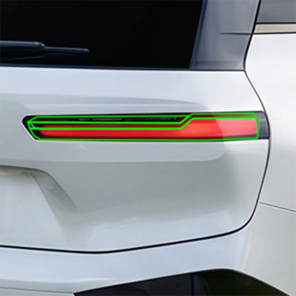 BMW iX 2022–2026 Dark Smoke Headlight & Taillight Tint Kit – Precut Vinyl Lens Overlays