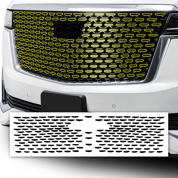 Vinyl Chrome Delete Side Window Blackout Decal Stickers Overlay Film Fits Cadillac Escalade 2021-2024