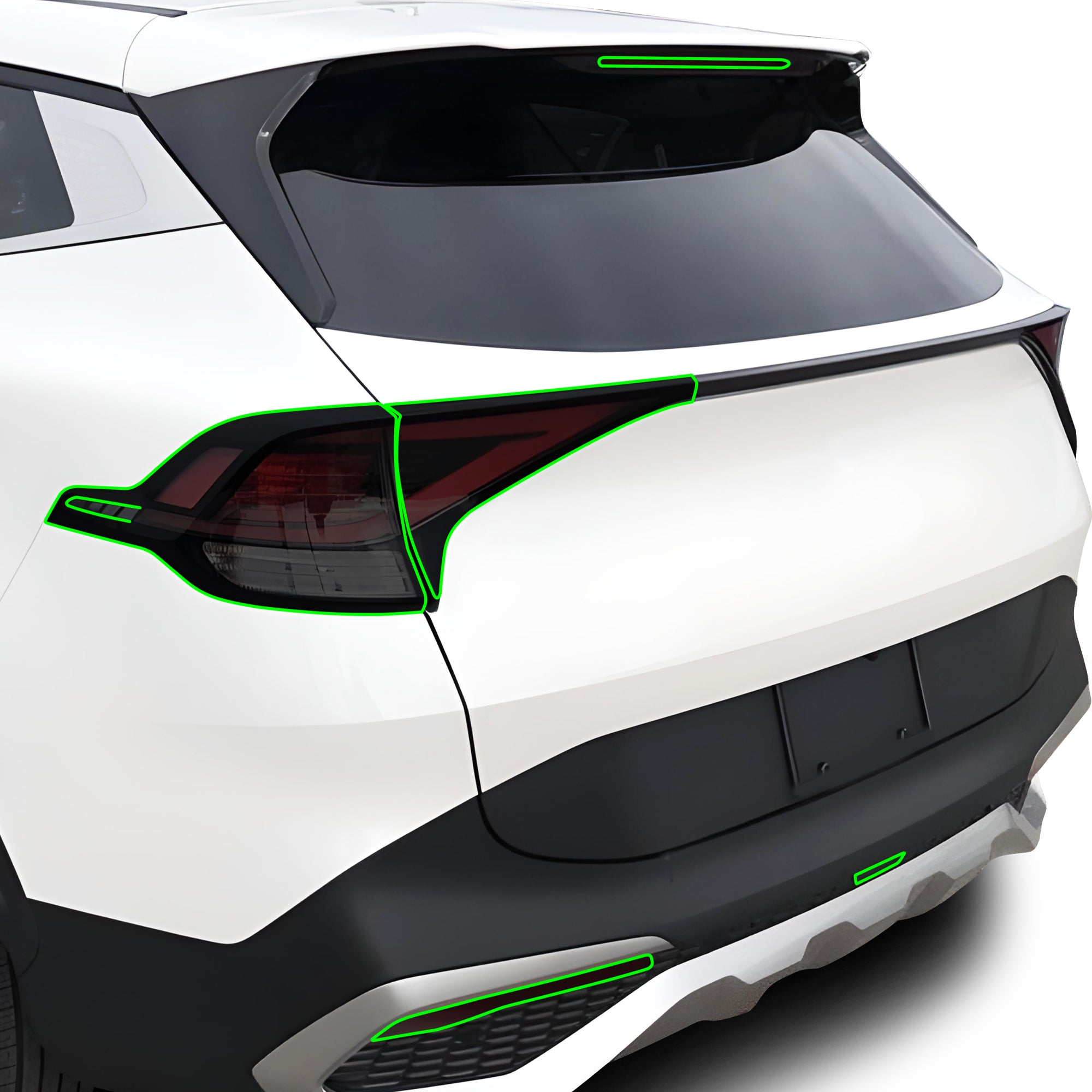 Full Headlight Taillight Precut Smoked PPF Tint Kit Film Overlay Fits Kia Sportage 2023 2023 - 2025 - Bogar Tech Designs