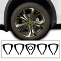 Vinyl Chrome Delete Side Window Front Rear Bumper Wheel Rim Trim Blackout Decal Stickers Overlay Film Fits Lexus RX 2016 - 2022 - Bogar Tech Designs