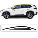 Vinyl Chrome Delete Wheel Sides Front Rear Bumper Trim Blackout Decal Stickers Overlay Film Fits Nissan Rogue 2021 - 2025 - Bogar Tech Designs