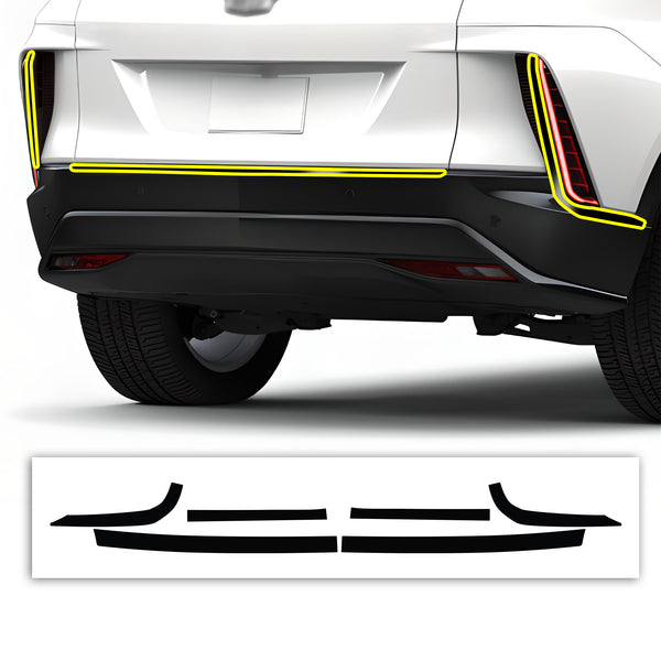 Vinyl Chrome Delete Grille Side Window Rear Blackout Decal Stickers Overlay Film Fits Cadillac Lyriq 2023 - 2025 - Bogar Tech Designs
