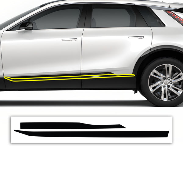 Vinyl Chrome Delete Grille Side Window Rear Blackout Decal Stickers Overlay Film Fits Cadillac Lyriq 2023 - 2025 - Bogar Tech Designs