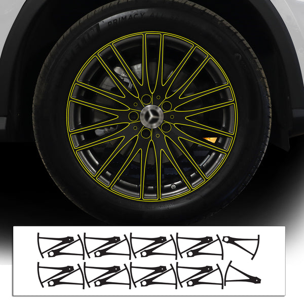 Vinyl Chrome Delete Grille Side Window Rear Rim Blackout Decal Stickers Overlay Film Fits Mercedes - Benz GLC - Bogar Tech Designs