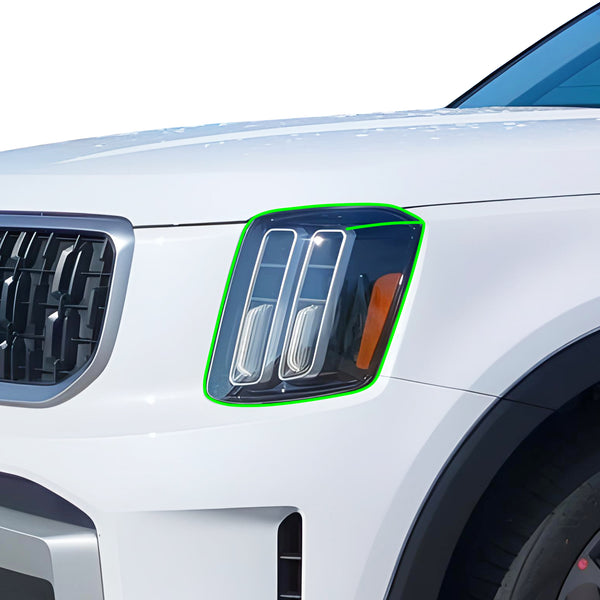 Full Headlight Taillight Precut Smoked PPF Tint Kit Film Overlay Fits Kia Telluride 2020 - 2025 - Bogar Tech Designs
