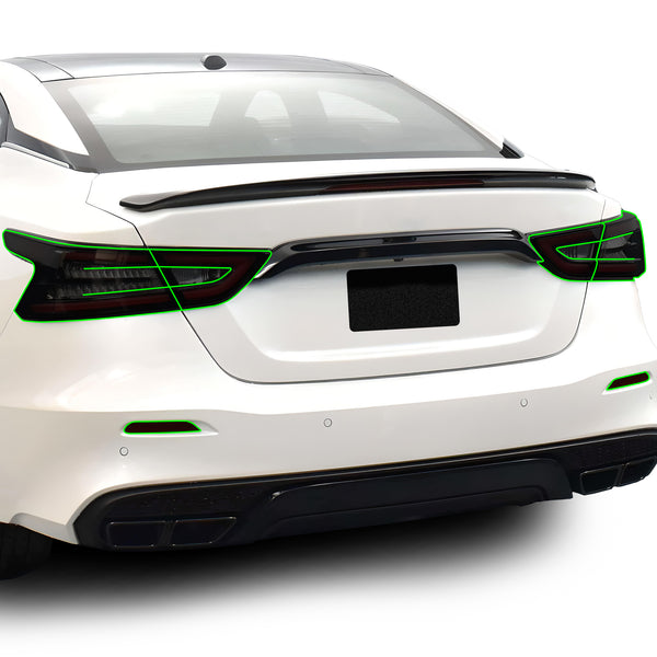 Full Headlight Taillight Precut Smoked PPF Tint Kit Film Overlay Fits Nissan Maxima 2015 - 2023 - Bogar Tech Designs