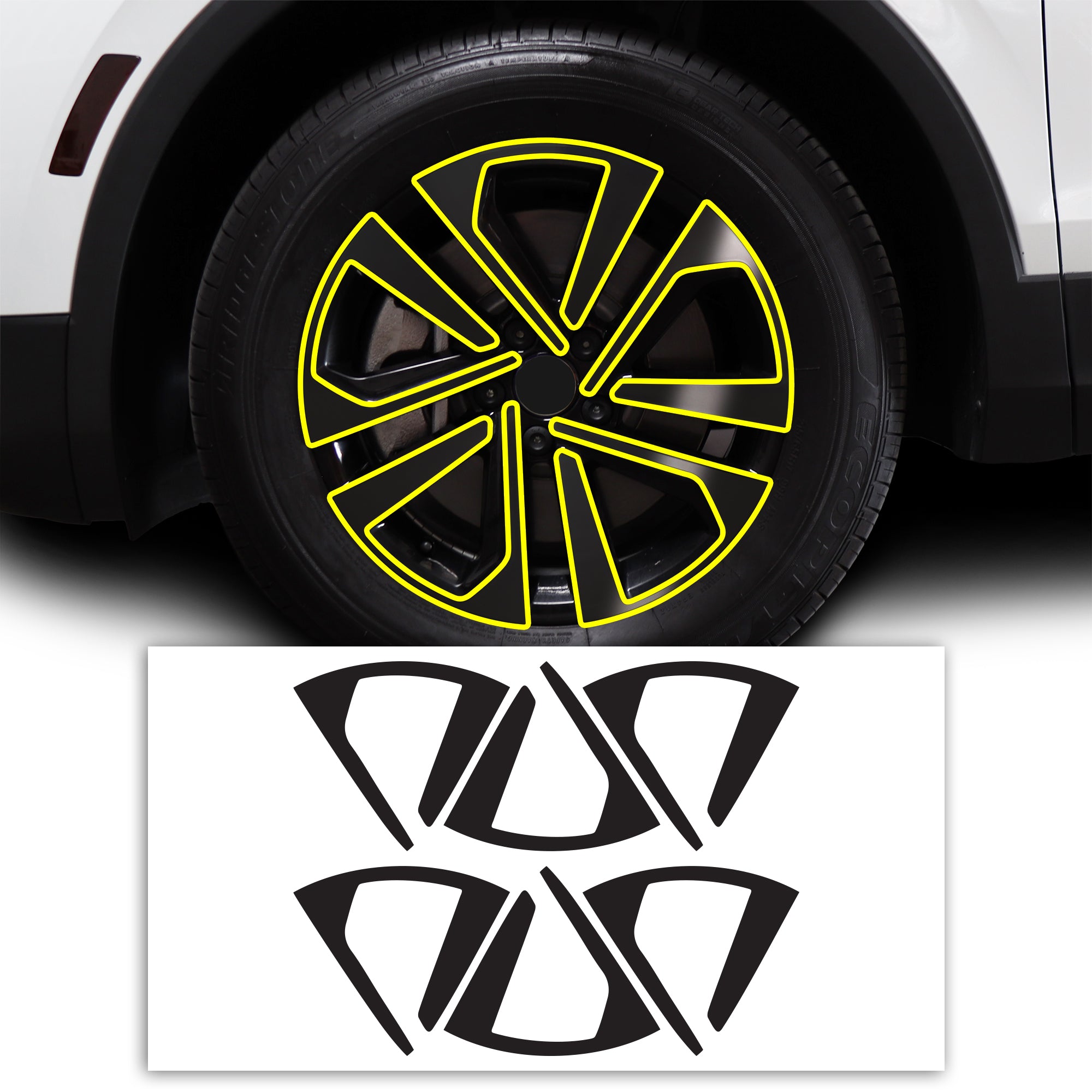 Vinyl Chrome Delete Grille Window Wheel Blackout Decal Stickers Overlay Film Fits Volkswagen Tiguan - Bogar Tech Designs
