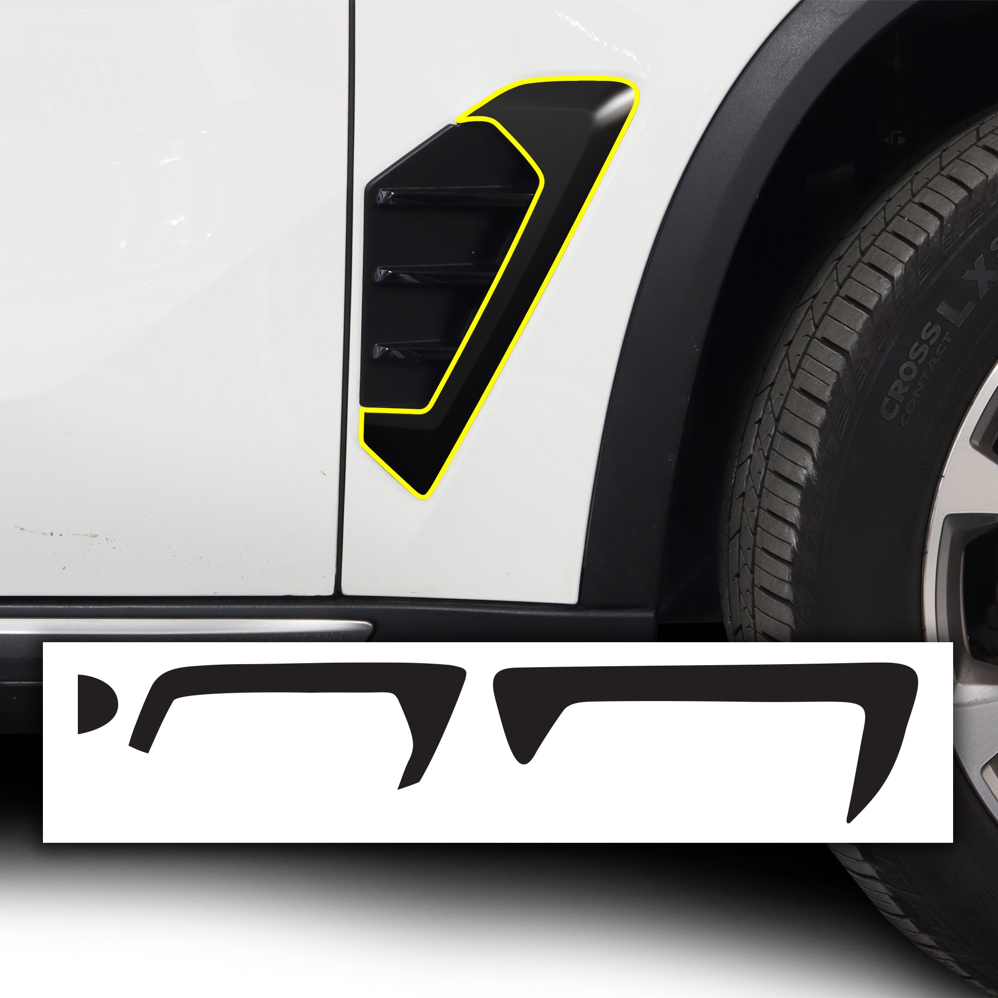 Vinyl Chrome Delete Grille Side Window Blackout Decal Stickers Overlay Film Fits BMW X5 2019 - 2025 - Bogar Tech Designs