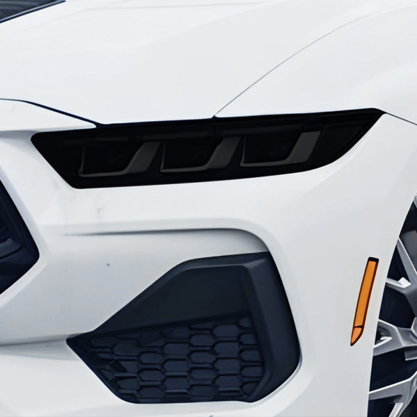 Full Headlight Taillight Precut Smoked PPF Tint Kit Film Overlay Fits Ford Mustang 2024 - 2025 - Bogar Tech Designs