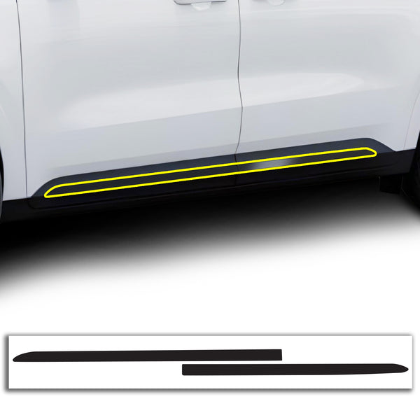 Vinyl Chrome Delete Grille Side Window Rear Blackout Decal Stickers Overlay Film Fits Kia Carnival 2022-2025