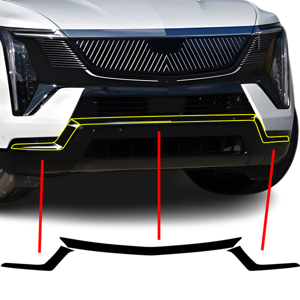 Fits Cadillac Escalade IQ 2025-2026 Vinyl Chrome Delete Grille Blackout Decal Stickers Overlay Film