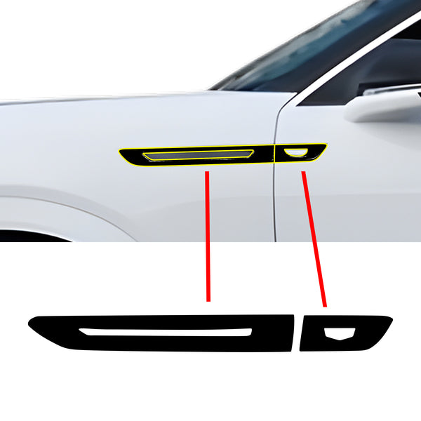 Fits Cadillac Escalade IQ 2025-2026 Vinyl Chrome Delete Grille Blackout Decal Stickers Overlay Film
