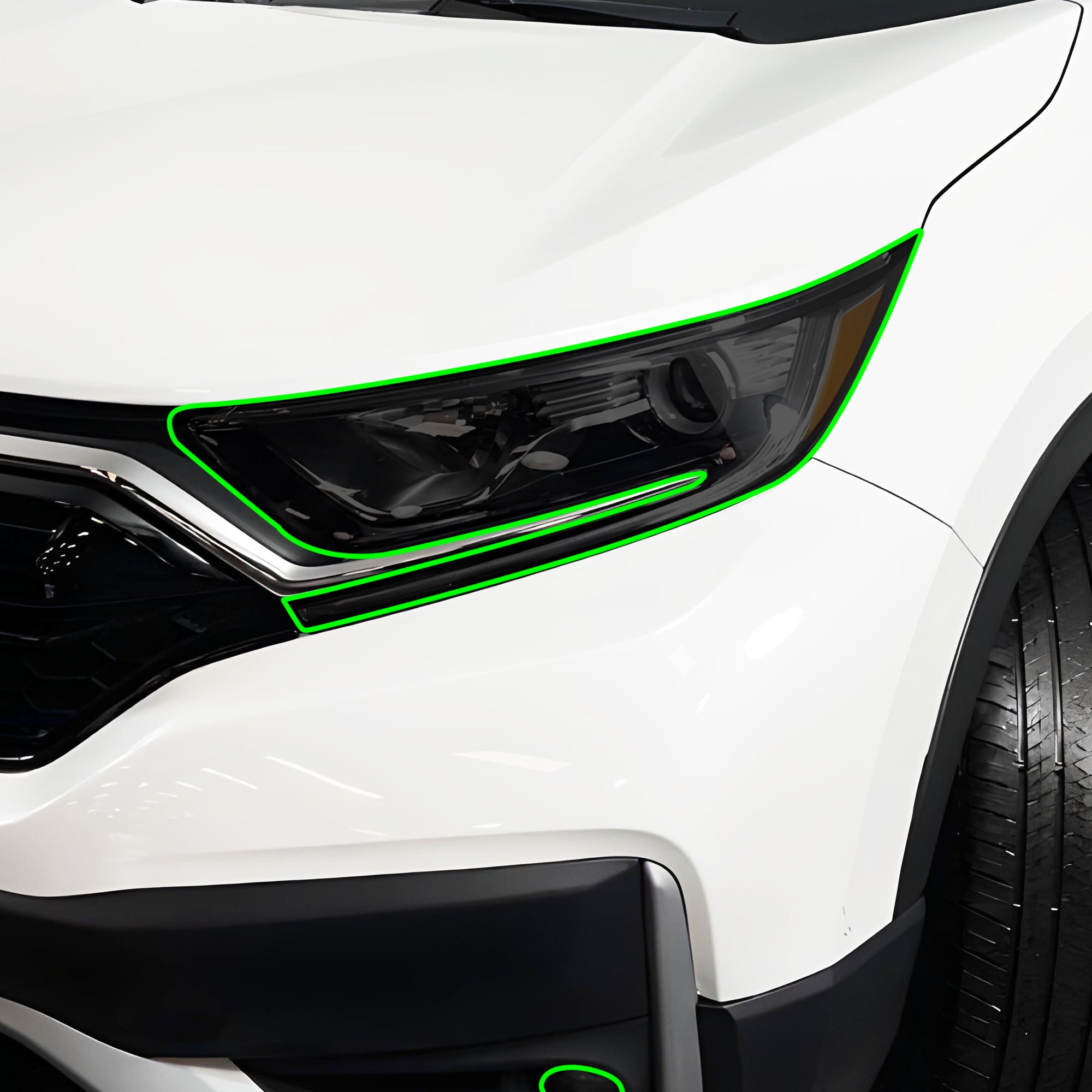 Full Headlight Taillight Precut Smoked PPF Tint Kit Film Overlay Fits Honda CR - V 2020 - 2022 - Bogar Tech Designs