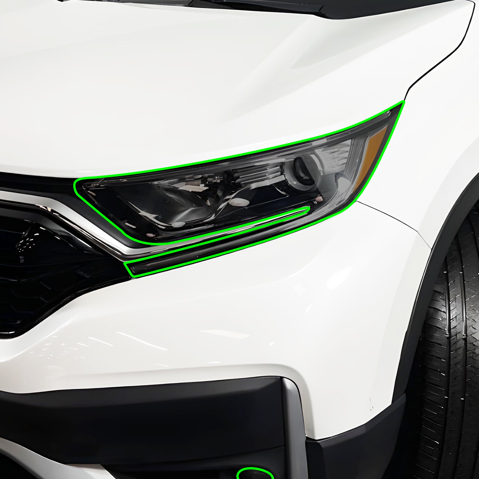 Full Headlight Taillight Precut Smoked PPF Tint Kit Film Overlay Fits Honda CR - V 2020 - 2022 - Bogar Tech Designs