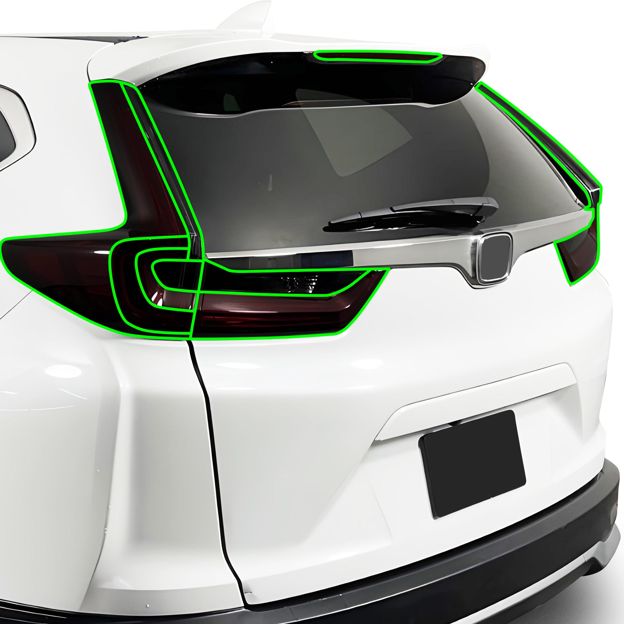 Full Headlight Taillight Precut Smoked PPF Tint Kit Film Overlay Fits Honda CR - V 2020 - 2022 - Bogar Tech Designs