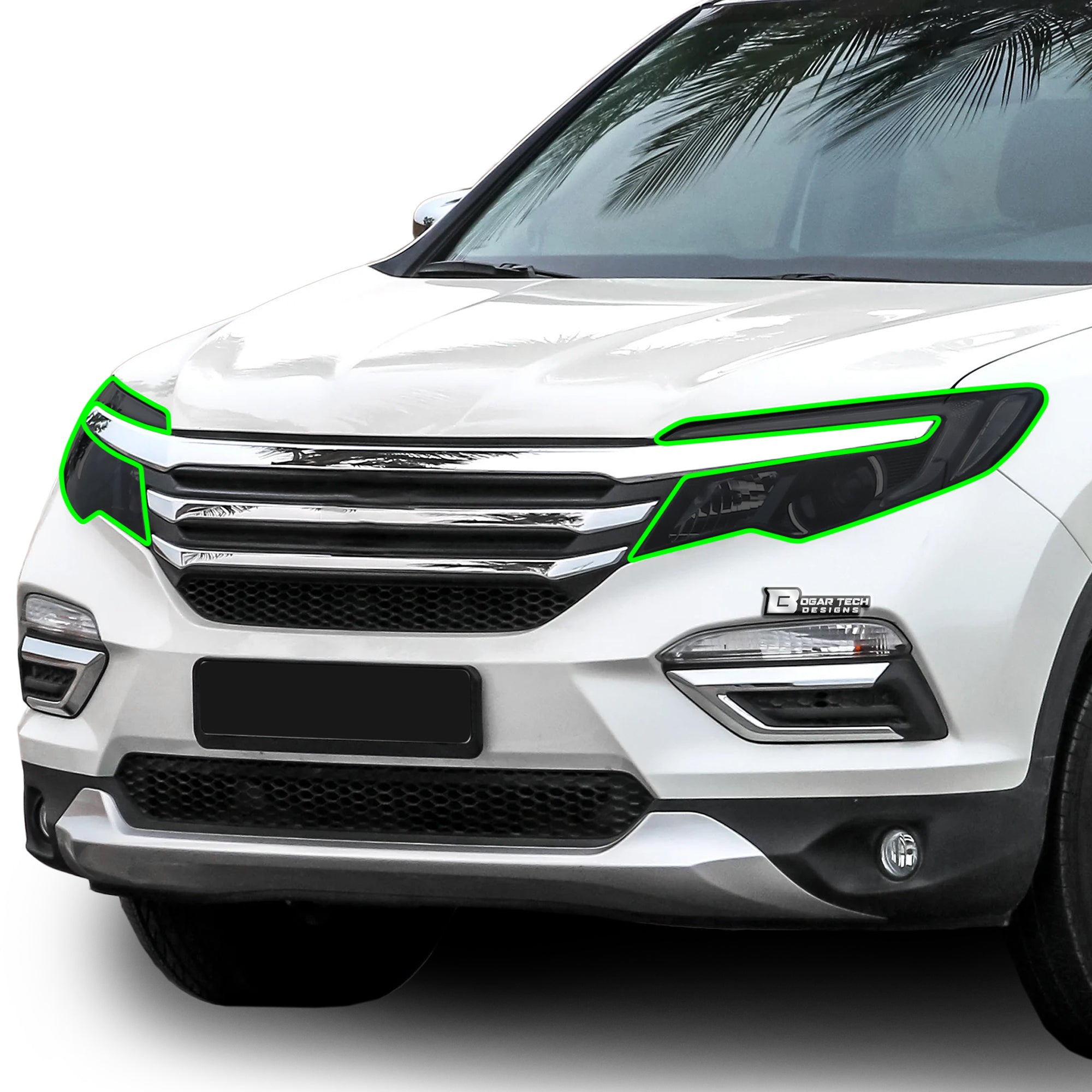 Full Headlight Taillight Precut Smoked PPF Tint Kit Film Overlay Fits Honda Pilot 2016 - 2022 - Bogar Tech Designs