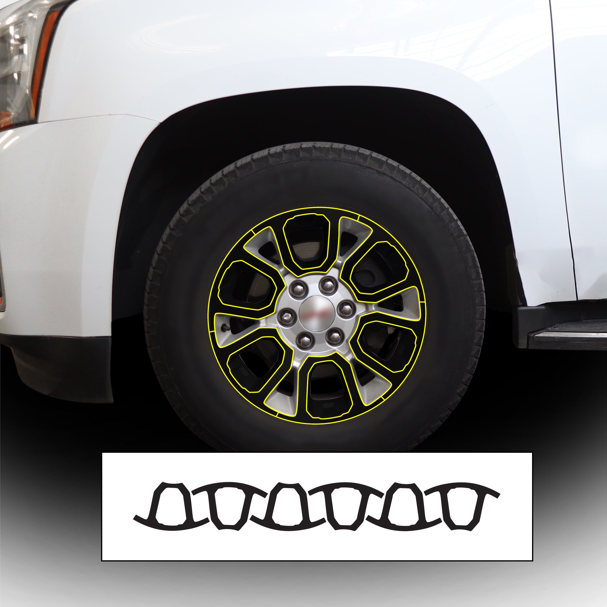 Vinyl Chrome Delete Blackout Decal Stickers Overlay Film Fits GMC Yukon XL 2015 - 2020 - Bogar Tech Designs
