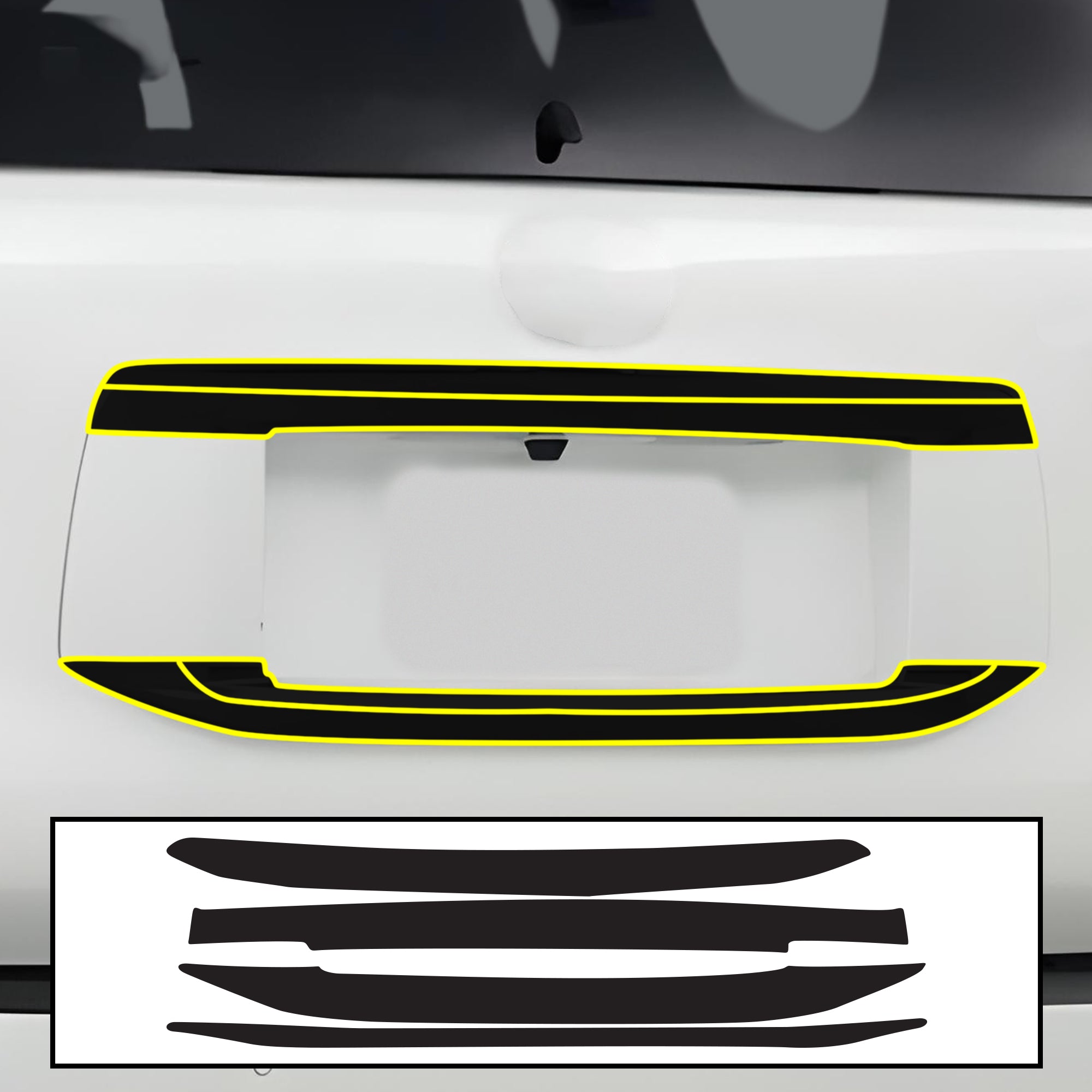 Vinyl Chrome Delete Blackout Decal Stickers Overlay Film Fits Lexus GX 2010 - 2023 - Bogar Tech Designs